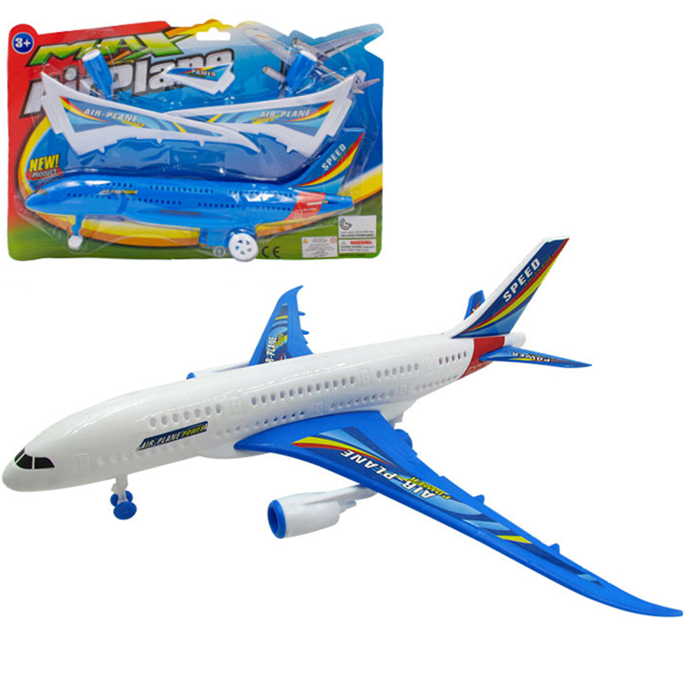 AVIAO A FRICCAO PULL BACK MAX AIRPLANE 43X33X12CM