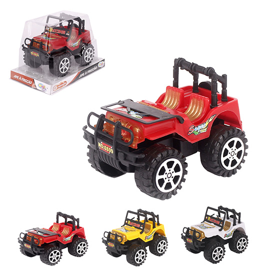 CARRO JEEP A FRICCAO RALLY RACING SUPER POSSANTES COLORS WELLKIDS