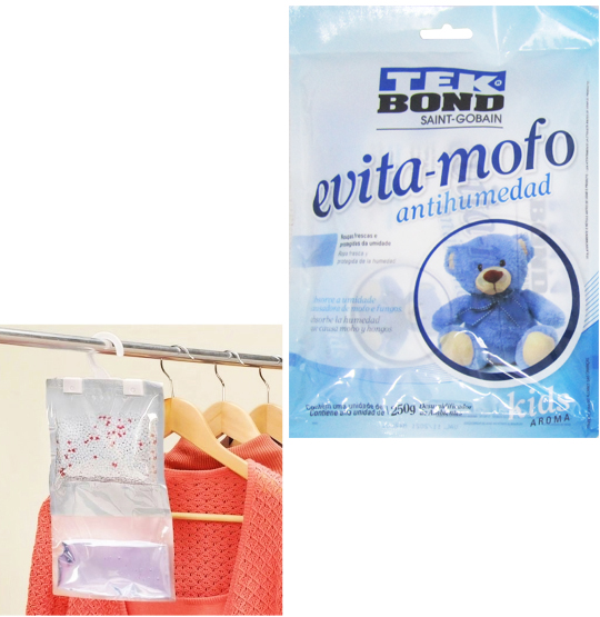 EVITA MOFO / DESUMIDIFICADOR DE AMBIENTES KIDS COM CABIDE 250G