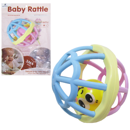 CHOCALHO DIVERTIDO BOLA BABY RATTLE COLORS