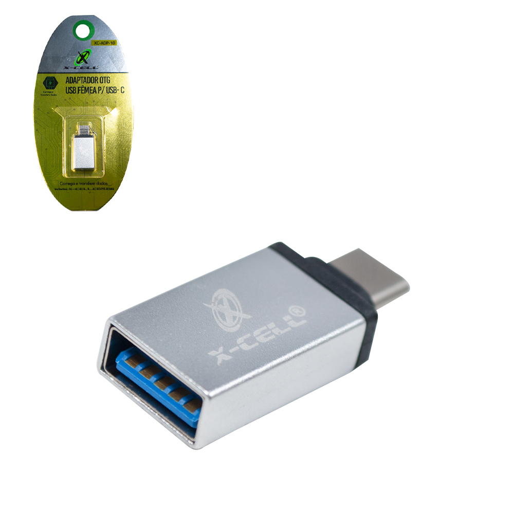 ADAPTADOR OTG USB 3.0 FEMEA PARA TIPO C X-CELL 3CM